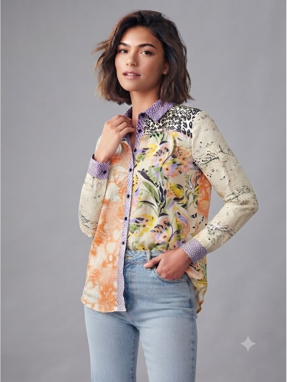 Anthropologie Maeve Alida Contrast Buttondown Shirt. Size S. Ret. $118